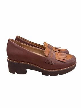 Naturalizer Women's 7 Darcy Tassel Penny Loafer Brown Leather Slip On Shoes